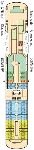 Deck plan for Sports Deck