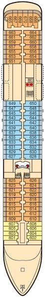 Deck plan for Atlantik Deck