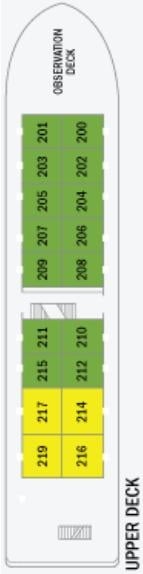 Deck plan for Upper Deck
