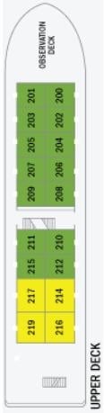 Deck plan for Upper Deck