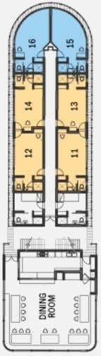 Deck plan for Upper Deck
