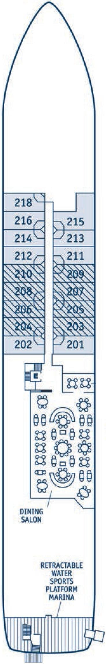 SeaDream I deck plan — Deck 2