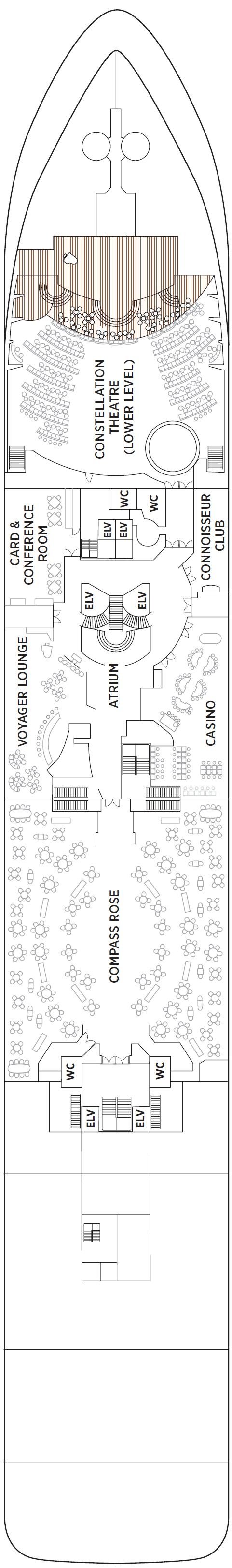Deck plan for Deck 4