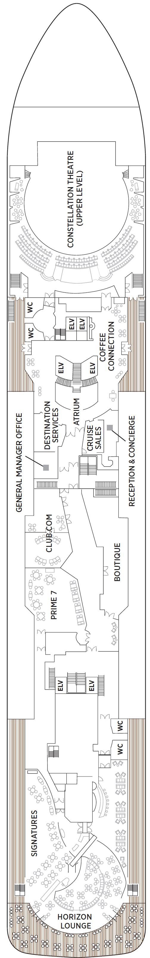 Deck plan for Deck 5