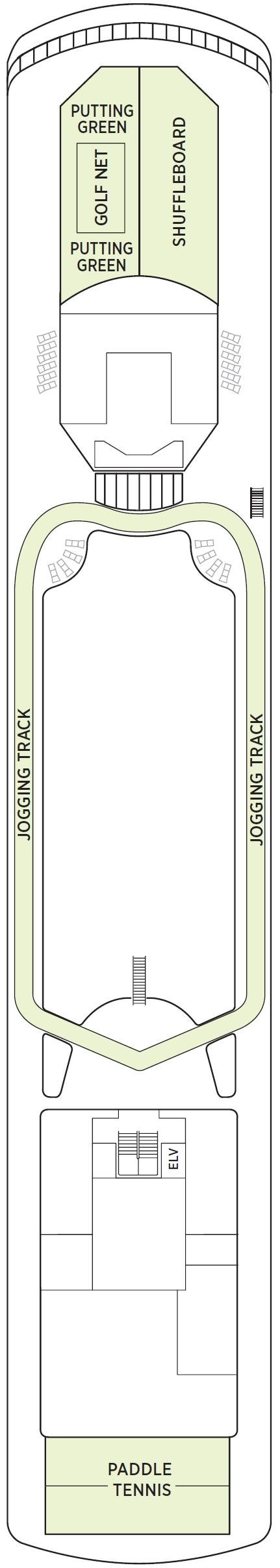 Deck plan for Deck 12