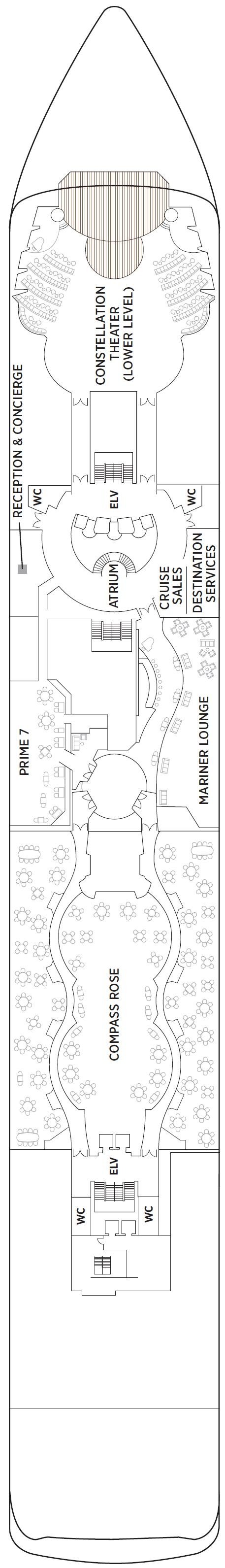 Deck plan for Deck 5