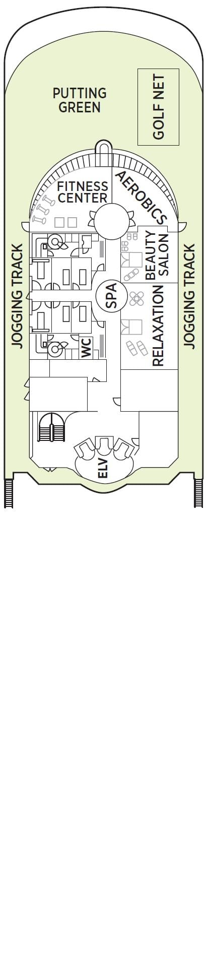 Deck plan for Deck 12