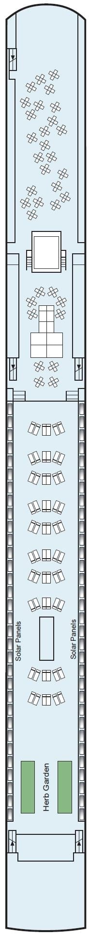 Deck plan for Sun Deck
