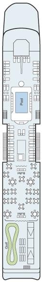 Deck plan for Sun Deck 