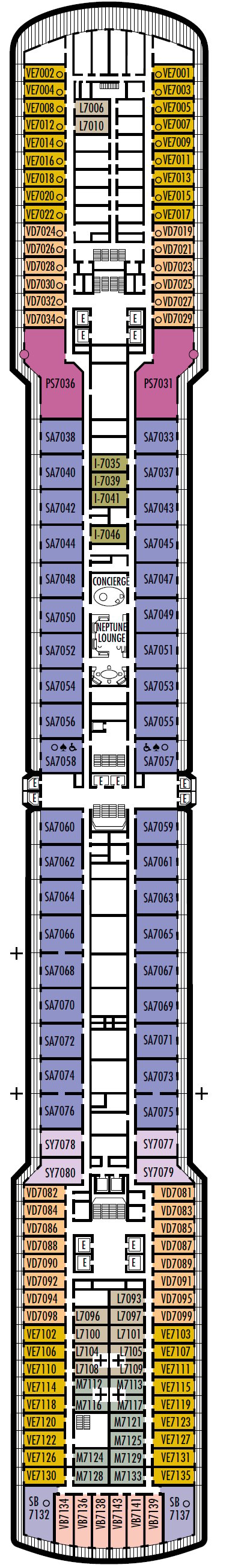 Deck plan for Rotterdam