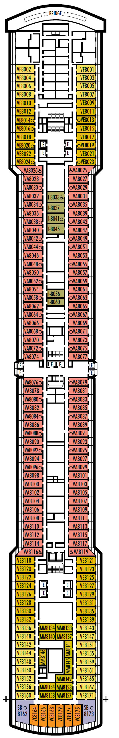 Deck plan for Navigation