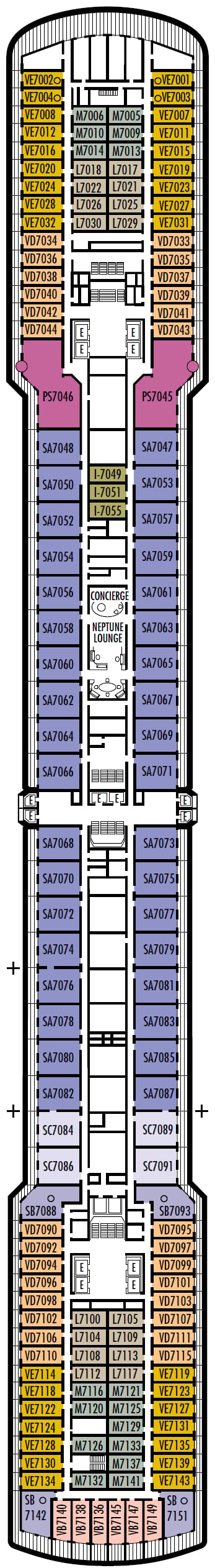 Deck plan for Rotterdam