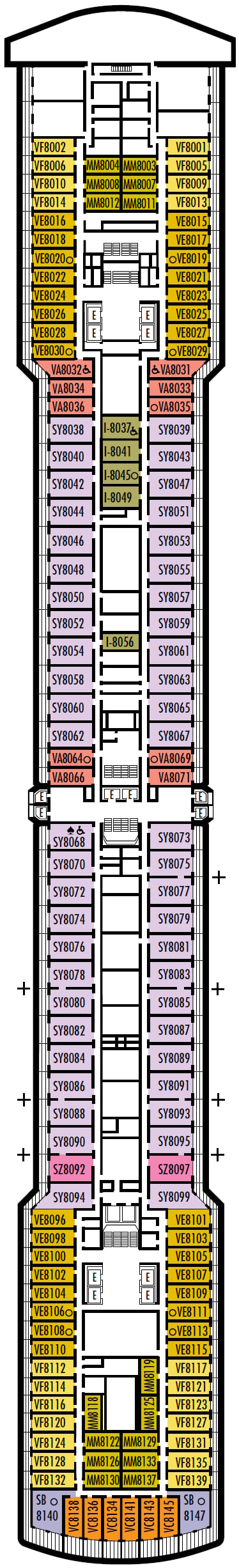 Deck plan for Navigation