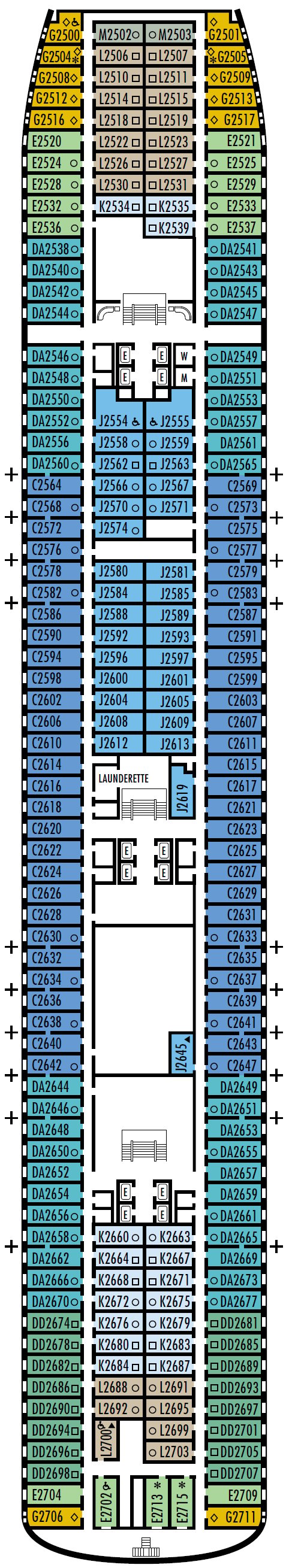 Deck plan for Main Deck