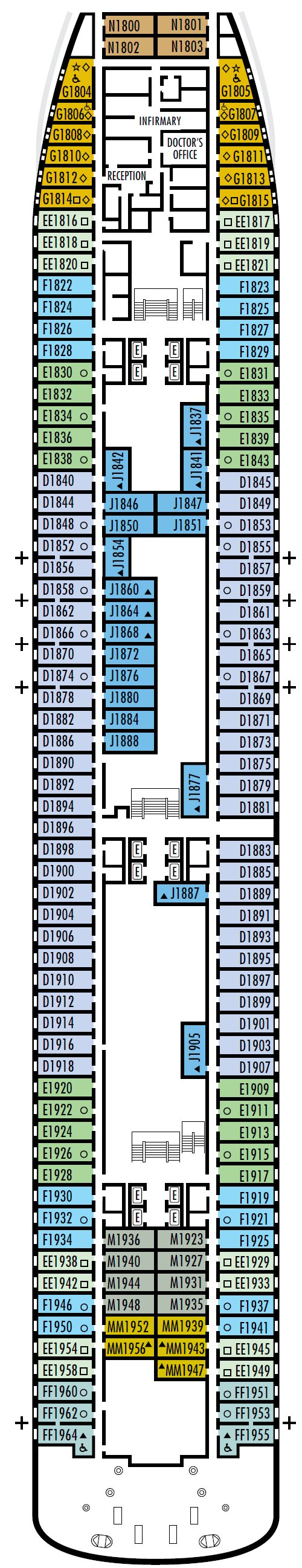 Deck plan for Dolphin