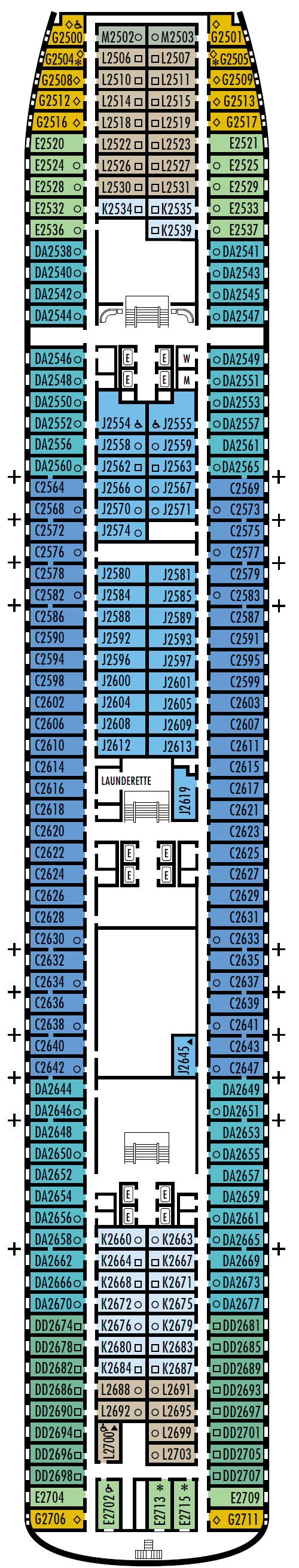 Deck plan for Main Deck