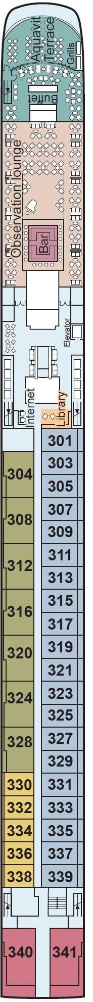 Deck plan for Upper Deck