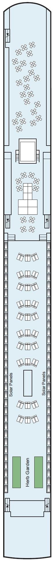Deck plan for Sun Deck