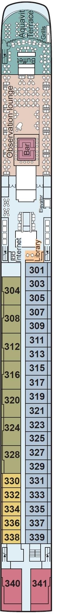 Deck plan for Upper Deck