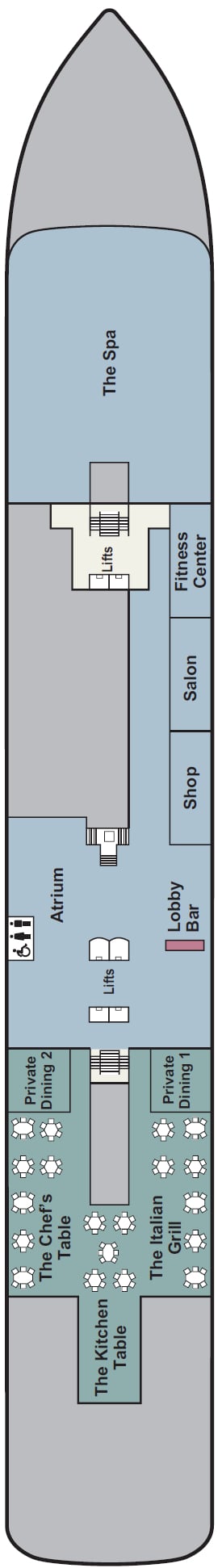 Deck plan for Deck 1