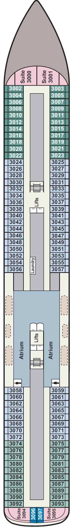 Deck plan for Deck 3