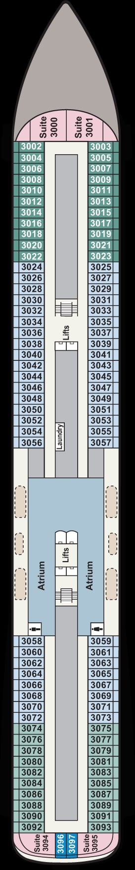 Deck plan for Deck 3