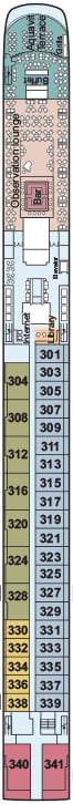 Deck plan for Upper Deck