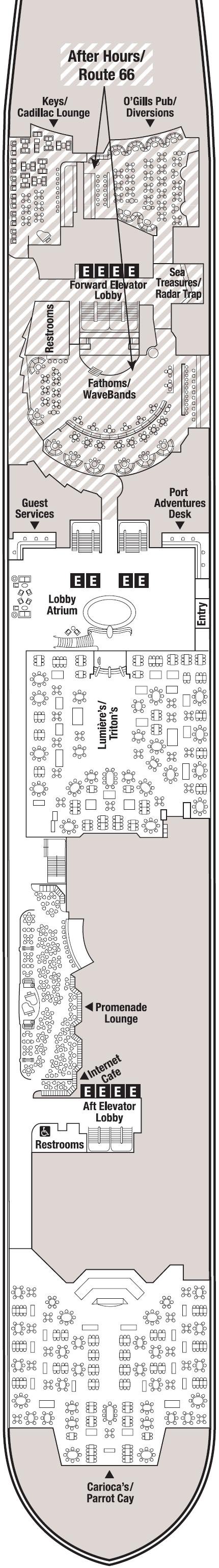 Deck plan for Deck 3