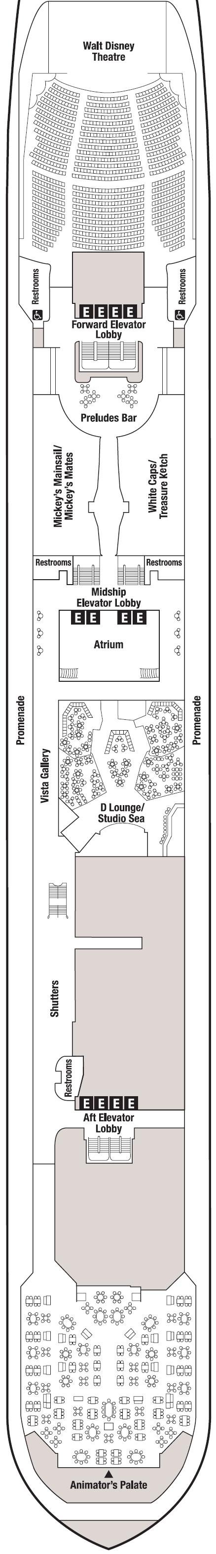 Deck plan for Deck 4