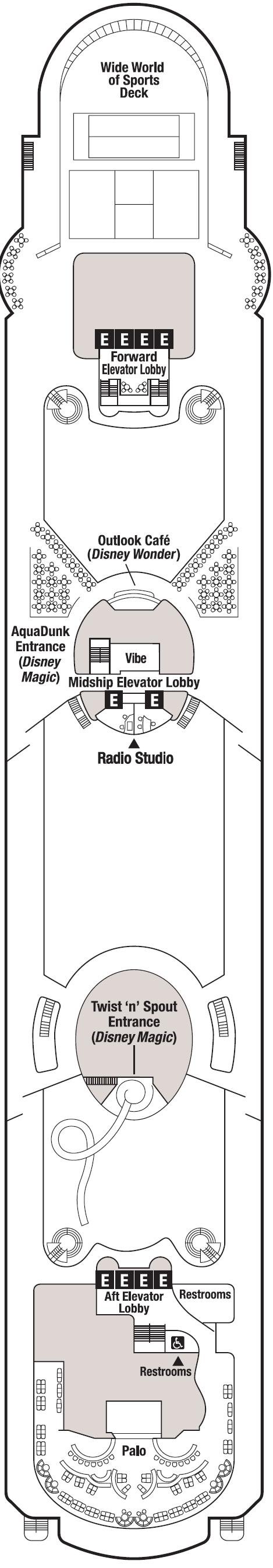 Deck plan for Deck 10
