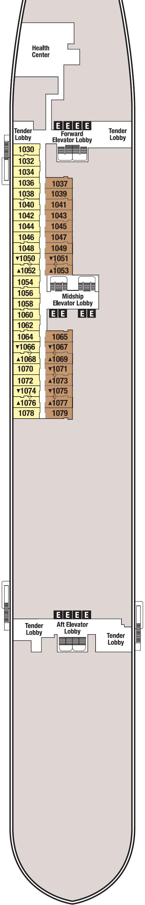 Deck plan for Deck 1