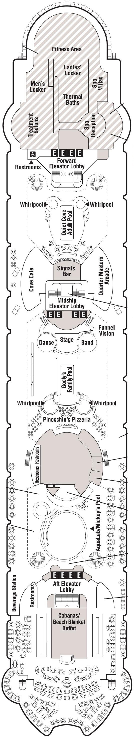 Deck plan for Deck 9