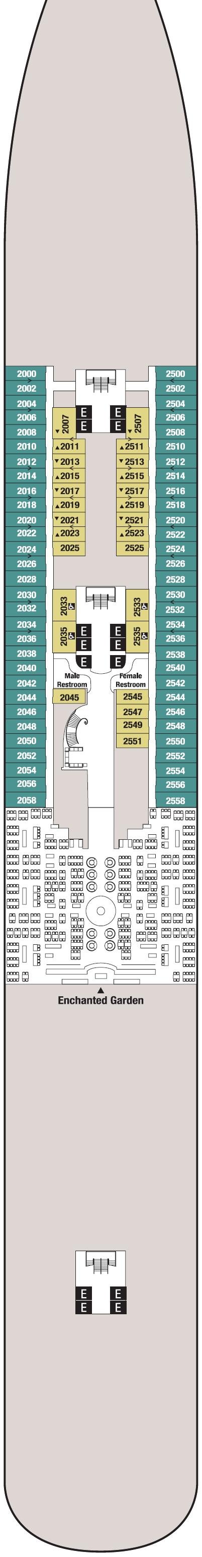 Deck plan for Deck 2