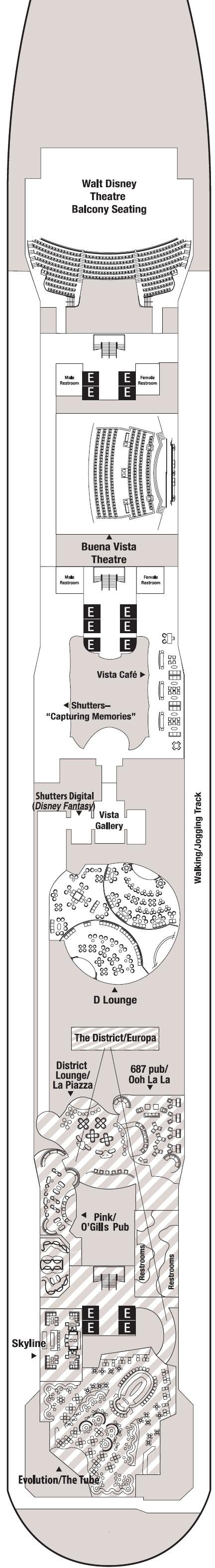 Deck plan for Deck 4