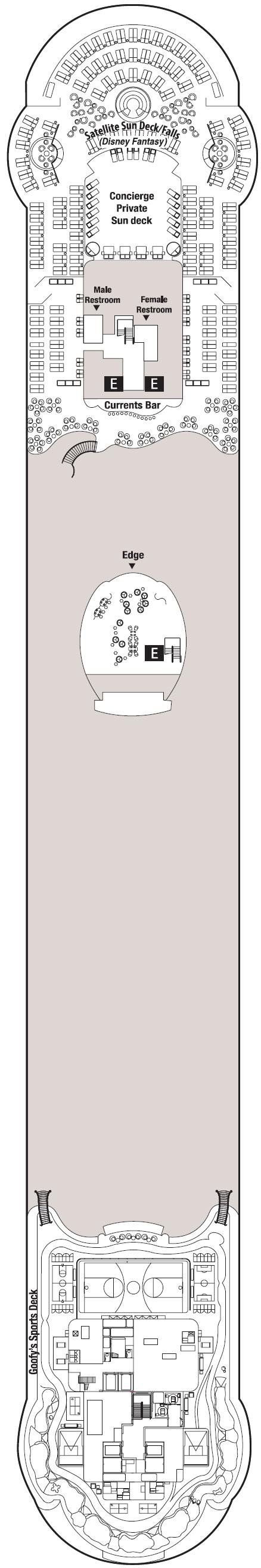 Deck plan for Deck 13