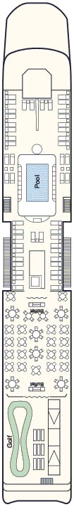 Deck plan for Sun Deck