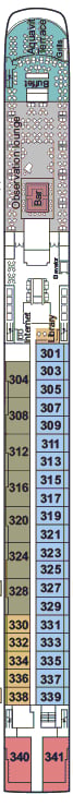 Deck plan for Upper Deck