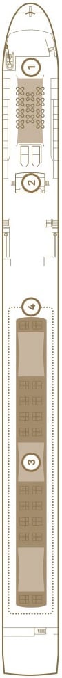 Deck plan for Sun Deck