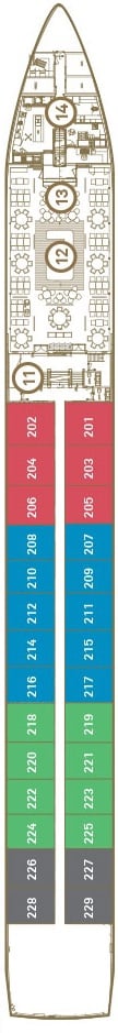 Deck plan for Sapphire Deck