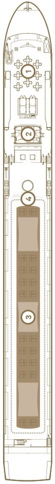Deck plan for Sun Deck