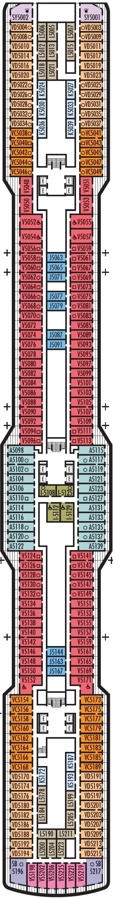 Deck plan for Gershwin