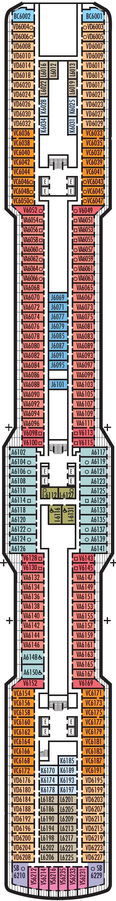 Deck plan for Mozart