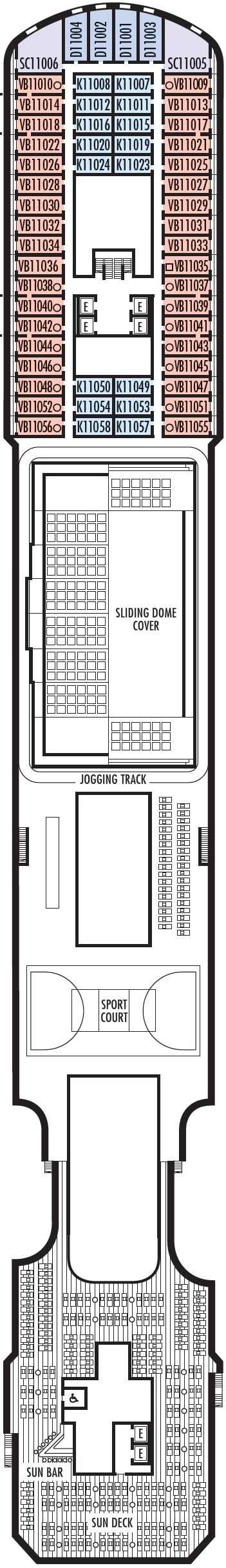 Deck plan for Sun