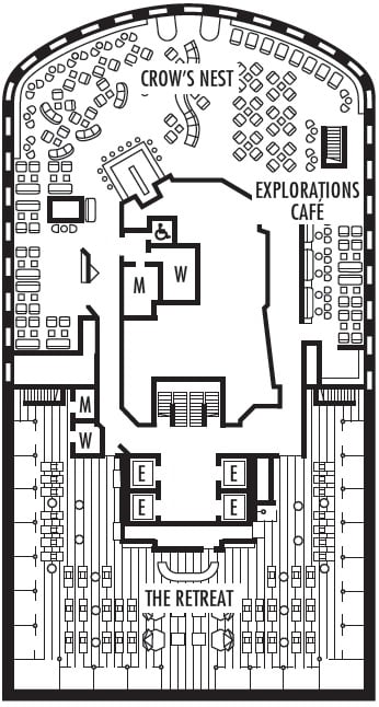 Deck plan for Observation Deck