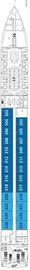 Deck plan for Sapphire Deck