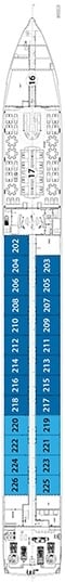 Deck plan for Sapphire Deck