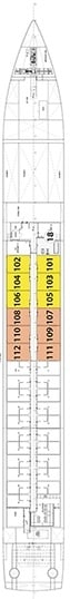 Deck plan for Indigo Deck