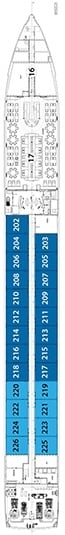 Deck plan for Sapphire Deck