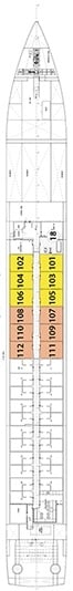 Deck plan for Indigo Deck