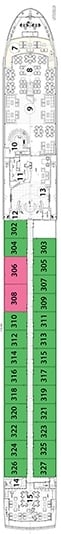 Deck plan for Royal Deck